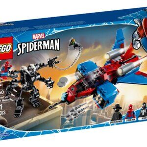 Lego Marvel Spiderman Spiderjet vs. Venom Mech 76150 Incomplete Set